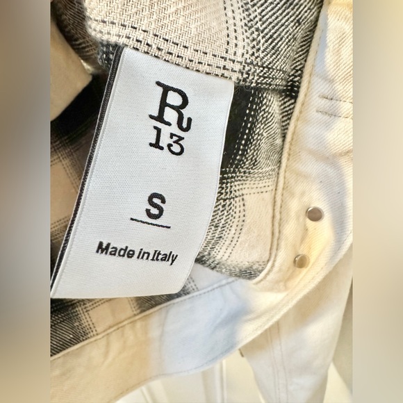 NWT R13 White Denim Jacket - Picture 9 of 10